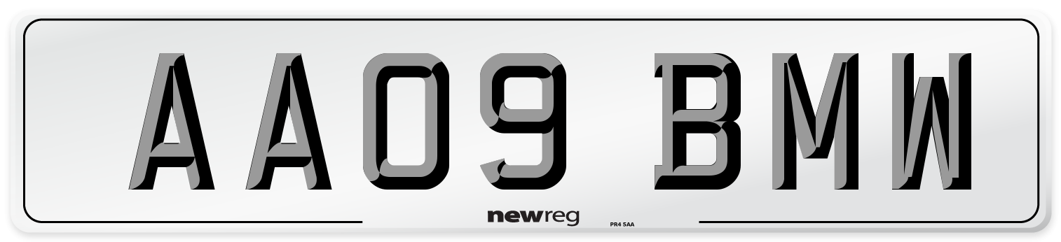 AA09 BMW Number Plate from New Reg